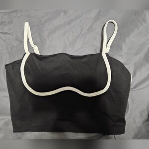 Black and White Athletic Top